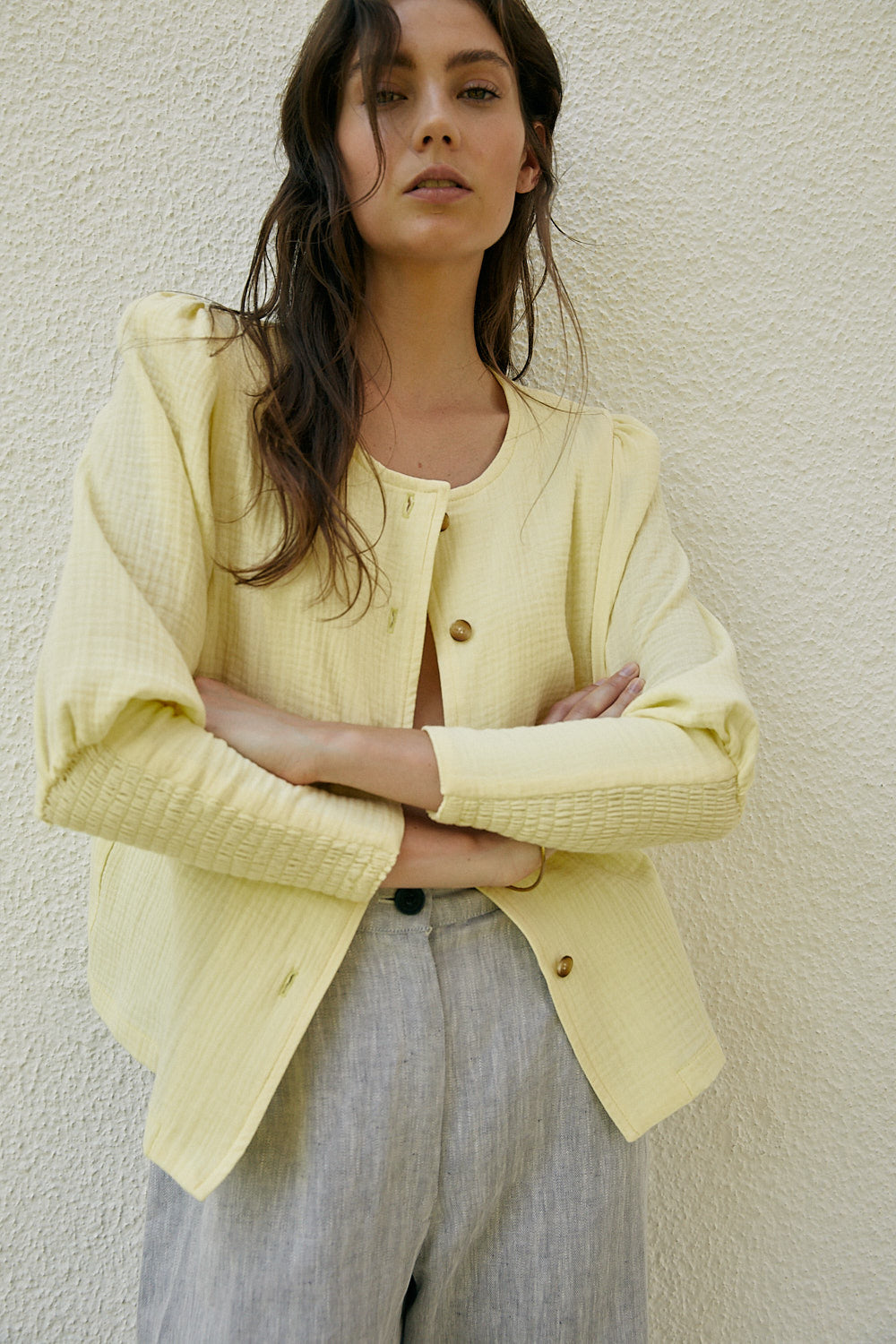 Yellow LUNA blouse